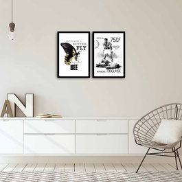 Wallity Cuadro Decorativo Enmarcado 2 Piezas 2PSCT-01